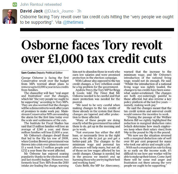 Osborne facing Tory revolt over tax credit cuts.jpg