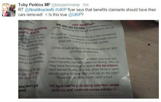 UKIP leaflet remove cars from benefit claimants.jpg